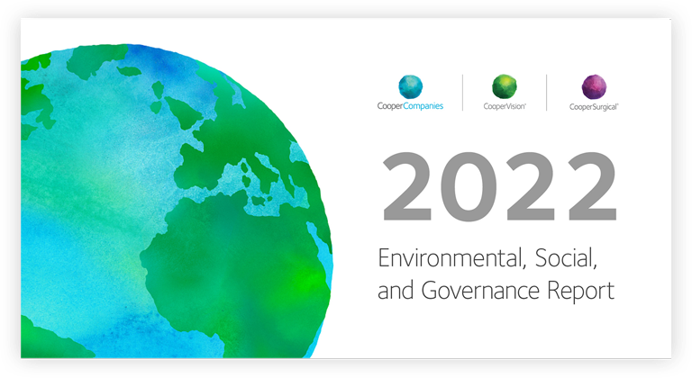 Cooper 2022 ESG report